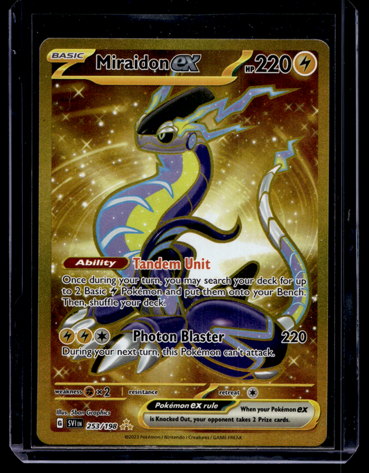 2023 Pokemon - Scarlet & Violet - Scarlet & Violet - Hyper Rare - Miraidon ex #253
