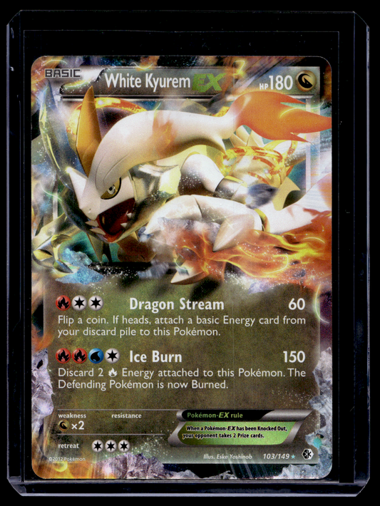 2012 Pokemon Black & White - Boundaries Crossed - White Kyurem EX #103