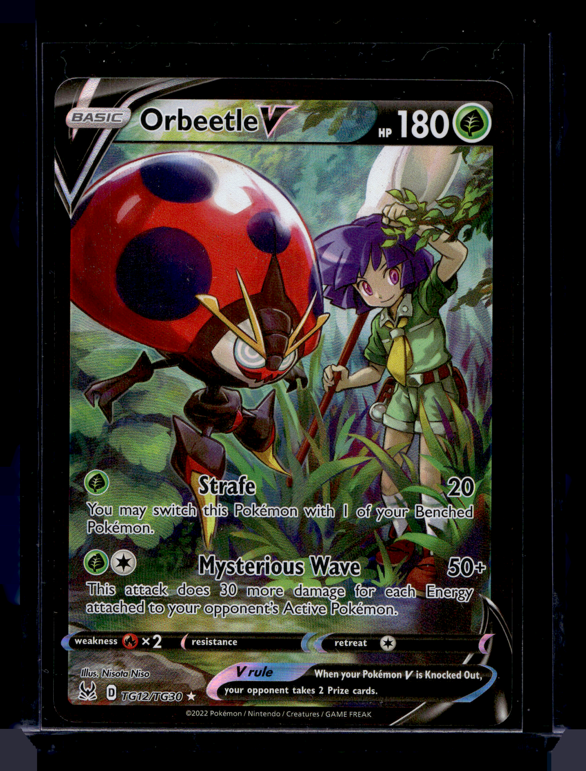 2022 Pokemon Sword & Shield - Lost Origin - Trainer Gallery - Full Art - Orbeetle V #TG12