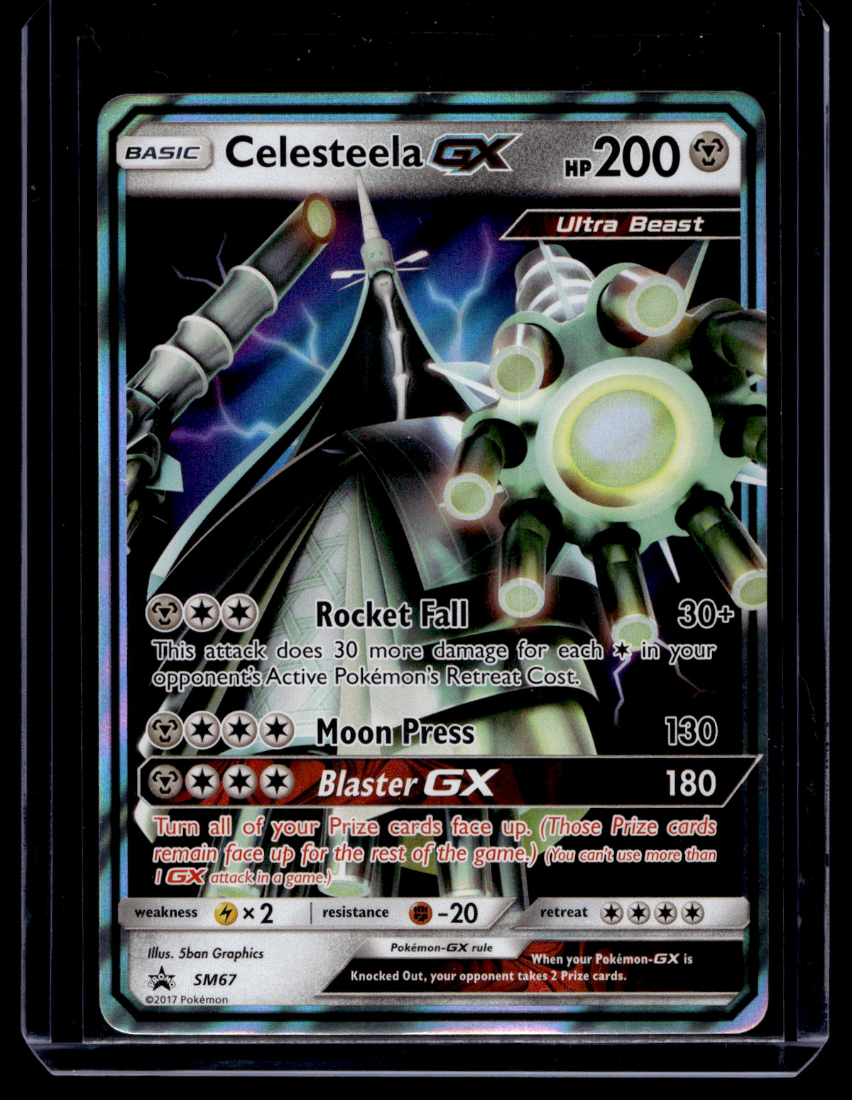 2017 Pokemon Sun & Moon - Black Star Promos - Celesteela GX #SM67