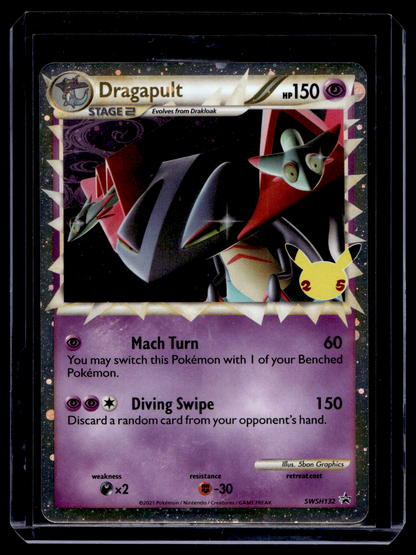 2021 Pokemon Sword & Shield - Black Star Promos - Holo - Dragapult #SWSH132