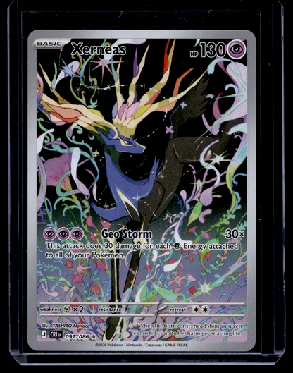 2026 Pokemon Mega Evolution - Chaos Rising - Illustration Rare - Xerneas #091