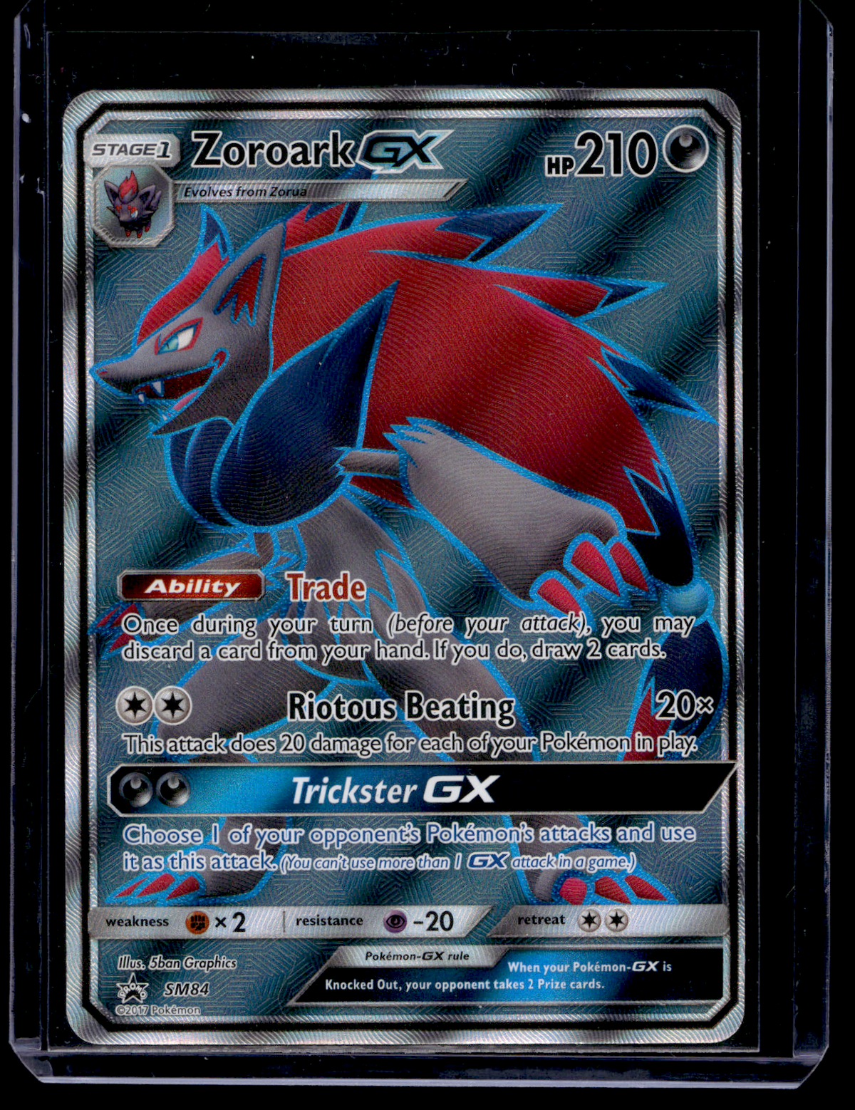 2017 Pokemon Sun & Moon - Black Star Promos - Zoroark GX #SM84