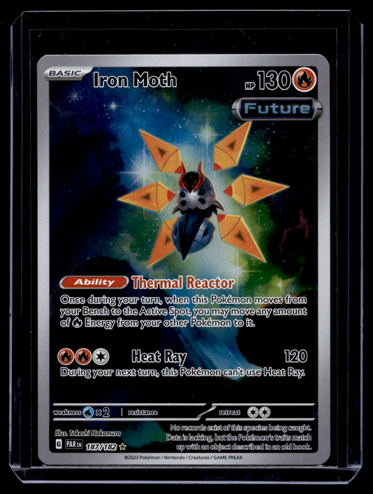 2023 Pokemon - Scarlet & Violet - Paradox Rift - Illustration Rare - Iron Moth #187