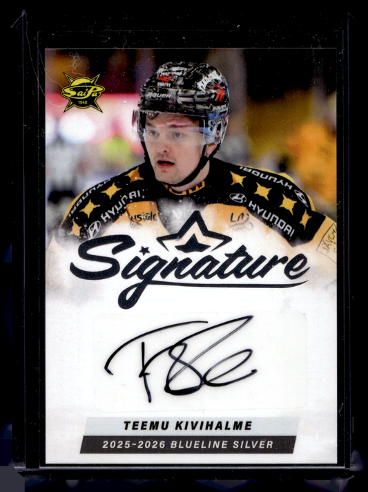 2025-26 Blueline Signature Silver - Teemu Kivihalme #AU-TK /80