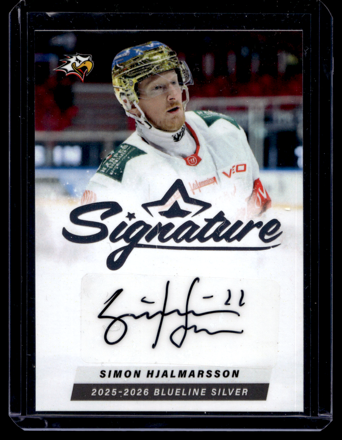 2025-26 Blueline Signature Silver - Simon Hjalmarsson #AU-SH /80