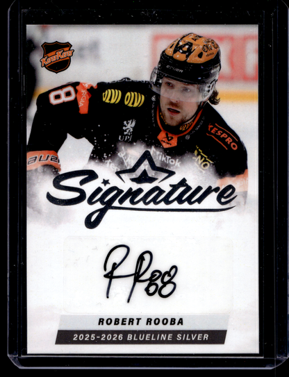 2025-26 Blueline Signature Silver - Robert Rooba #AU-RR /80
