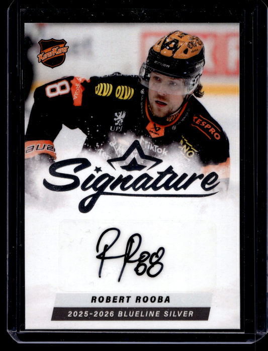 2025-26 Blueline Signature Silver - Robert Rooba #AU-RR /80