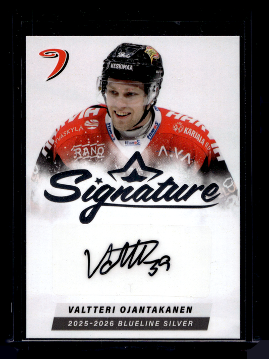 2025-26 Blueline Signature Silver - Valtteri Ojantakainen #AU-VO /80