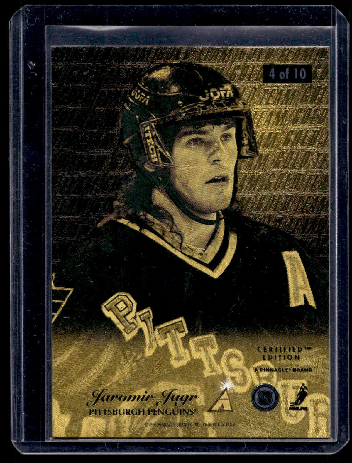 1995-96 Select Certified Edition - Gold Team - Jaromir Jagr #4