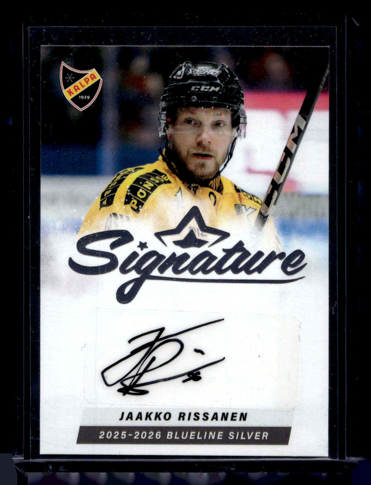 2025-26 Blueline Signature Silver - Jarkko Rissanen #AU-JR /80