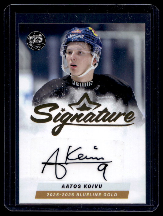 2025-26 Blueline Signature Gold - Aatos Koivu #AU-AK /40