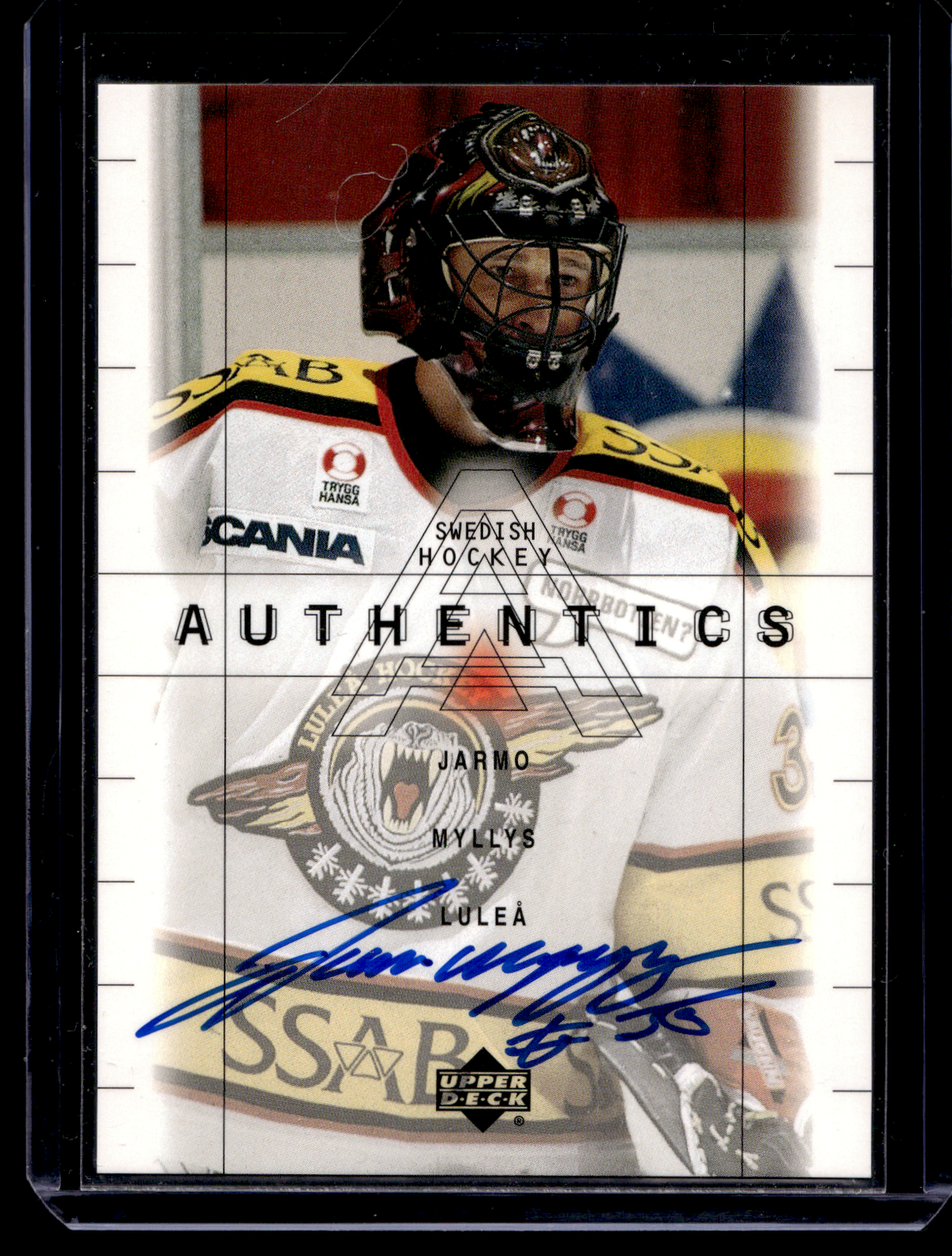 1999-00 Upper Deck Swedish - Authentics Autographs - Jarmo Myllys #JM