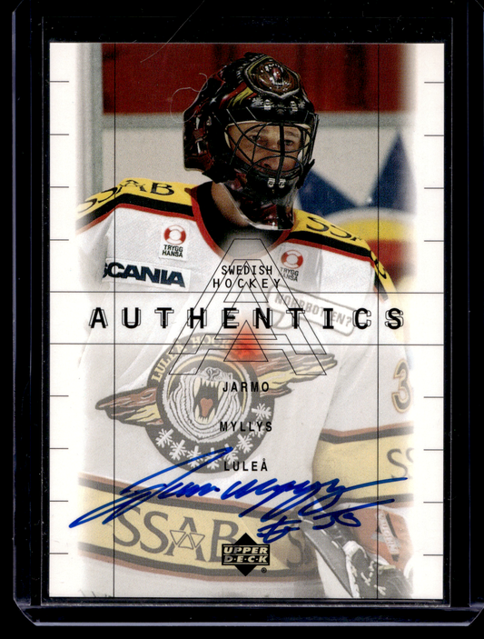 1999-00 Upper Deck Swedish - Authentics Autographs - Jarmo Myllys #JM