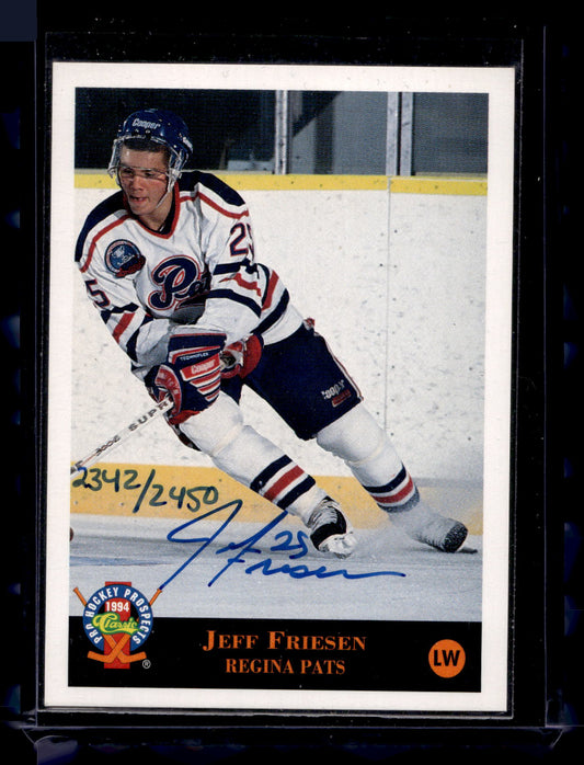 1994 Classic Pro Hockey Prospects - Autographs - Jeff Friesen /2450