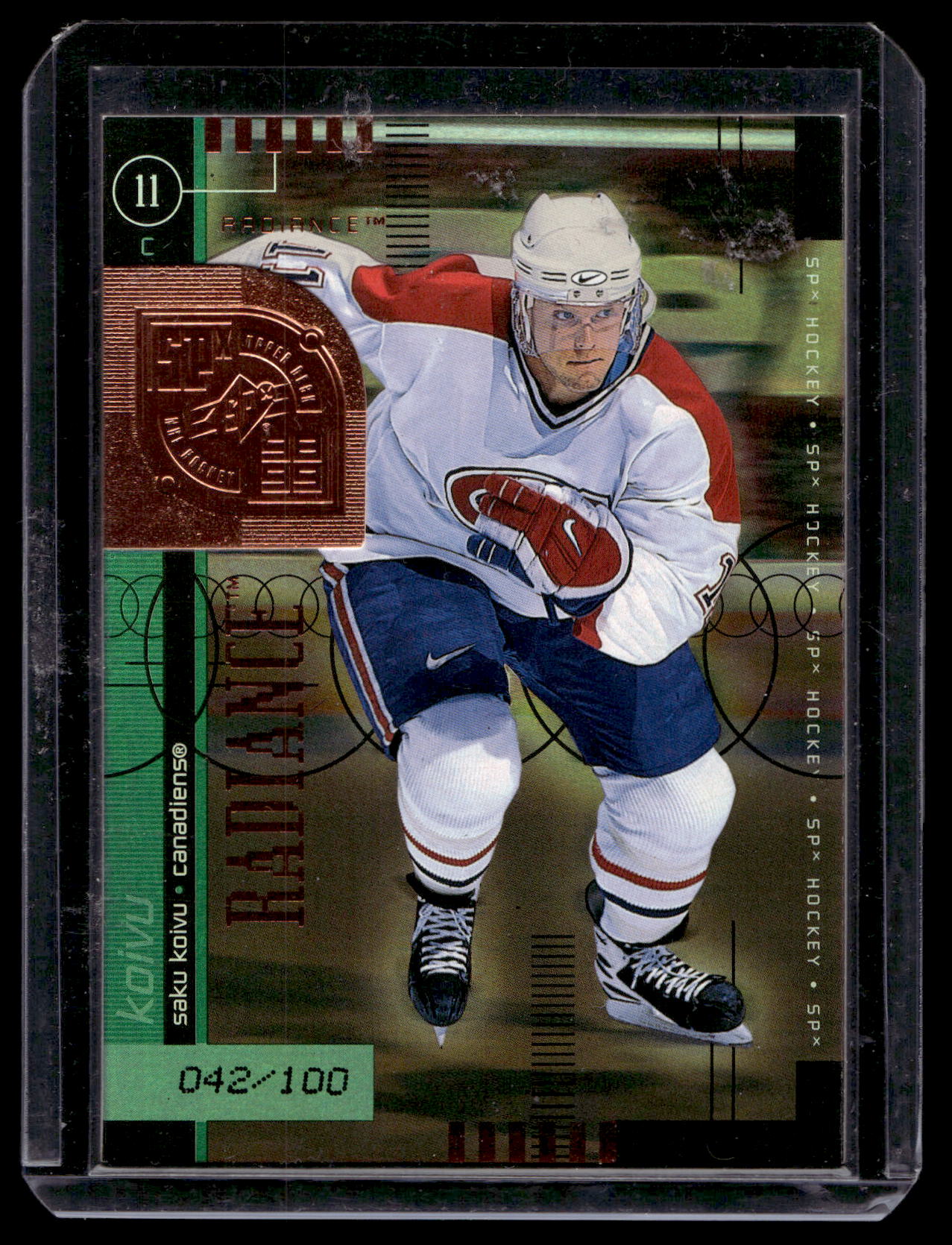 1998-99 Upper Deck SPx Top Prospects - Radiance - Saku Koivu #33 /100