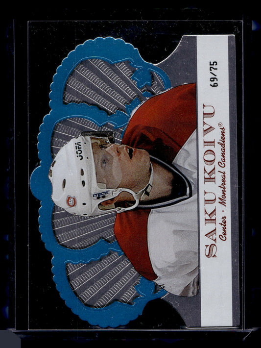 2000-01 Pacific Crown Royale - Ice Blue - Saku Koivu #55 /75