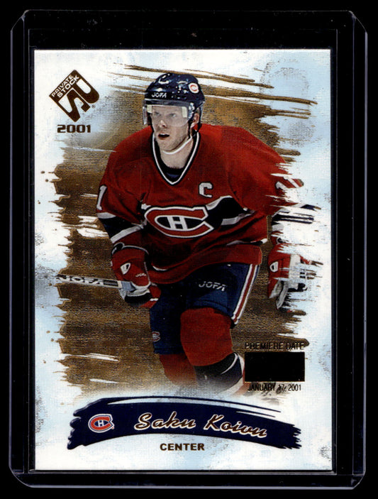 2000-01 Pacific Private Stock - Premiere Date - Saku Koivu #51 /60