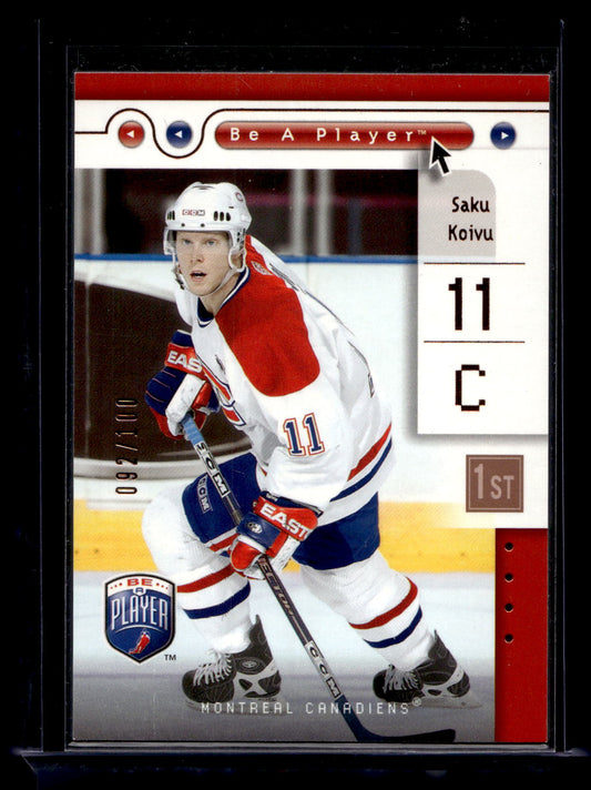 2005-06 Upper Deck Be a Player  - First Period - Saku Koivu #46 /100