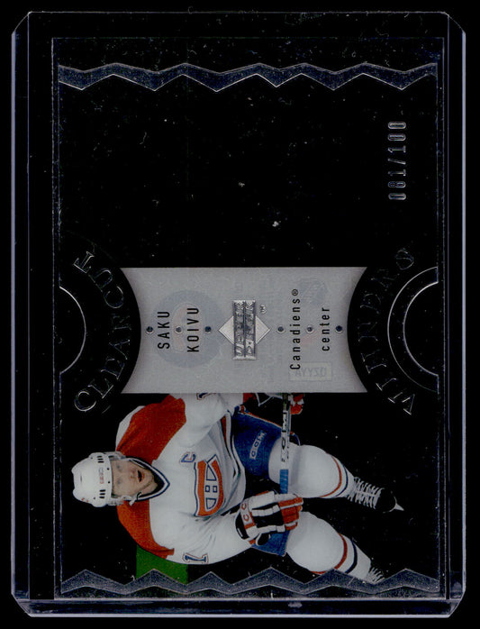 2007-08 Upper Deck - Clear Cut Winners - Saku Koivu #CCW25 /100