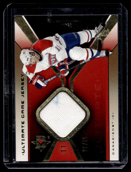 2004-05 Upper Deck Ultimate Collection - Ultimate Game Jersey - Limited - Saku Koivu #UGJ-SK /75