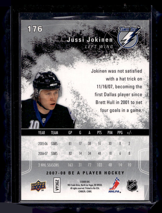 2007-08 Upper Deck Be a Player - Platinum Player's Club - Jussi Jokinen #176 /25