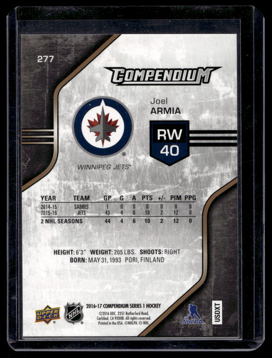 2016-17 Upper Deck Compendium - Gold - Joel Armia #277