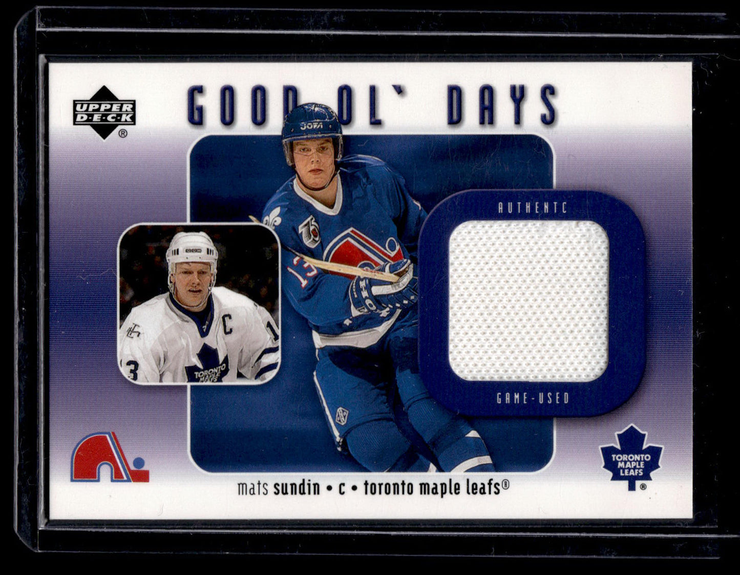 2002-03 Upper Deck - Good Ol' Days Mats Sundin #GO-MS