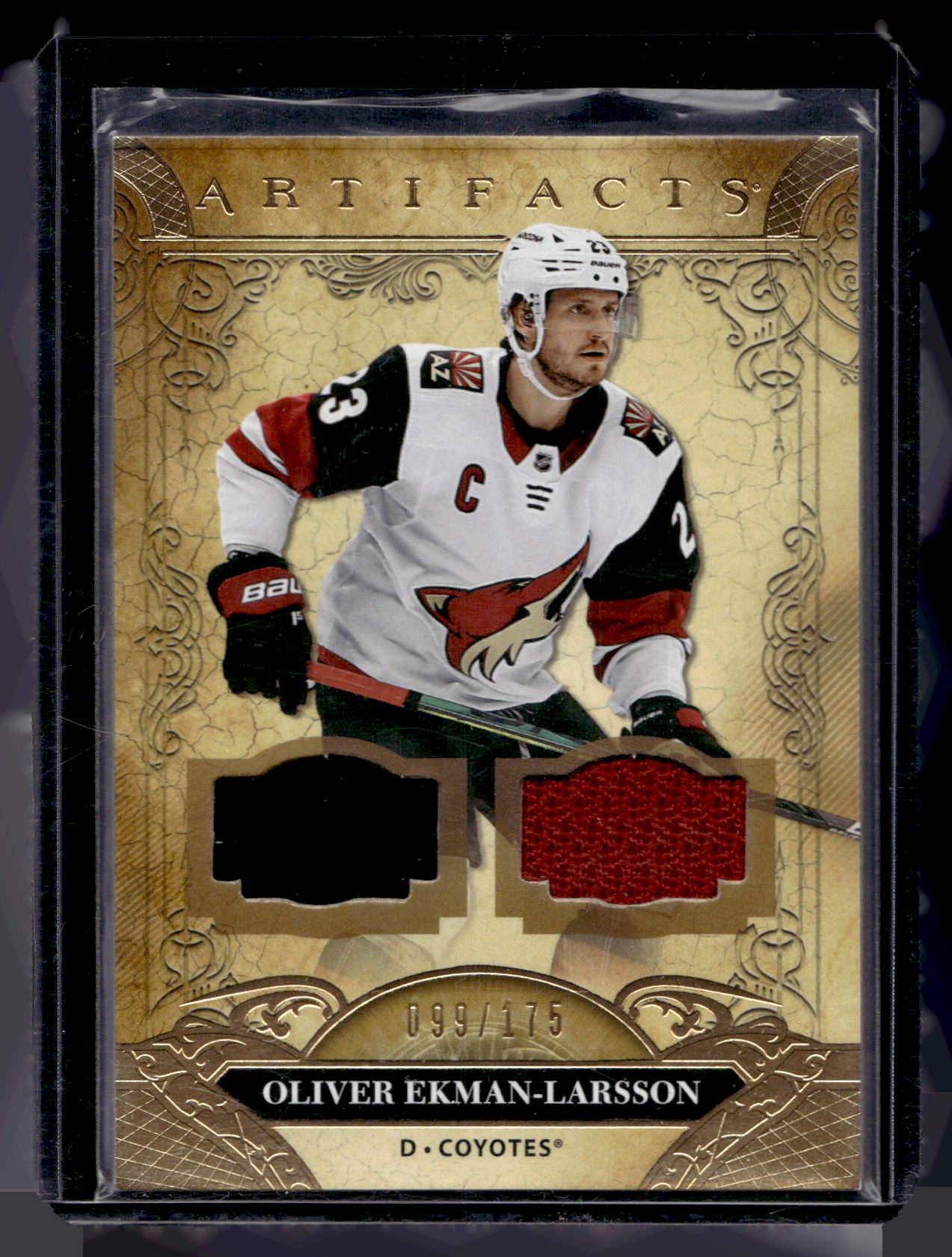 2020-21 Upper Deck Artifacts Material Gold Oliver Ekman-Larsson #73 99 /175