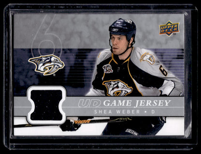 2008-09 Upper Deck - UD Game Jersey Series 2 Shea Weber #GJ2-SW