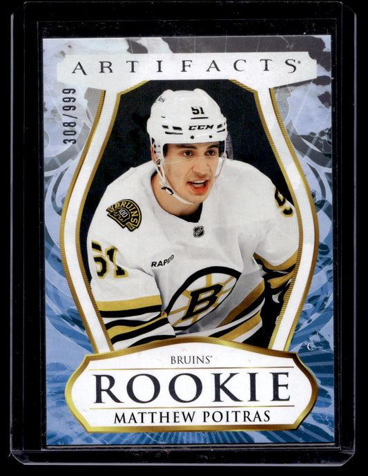 2023-24 Upper Deck Artifacts - Rookie Redemptions - Matthew Poitras #203 /999 RY