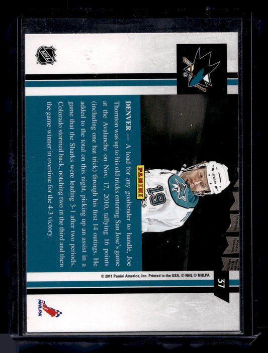 2010-11 Panini Pinnacle - Artist Proof - Joe Thornton #37