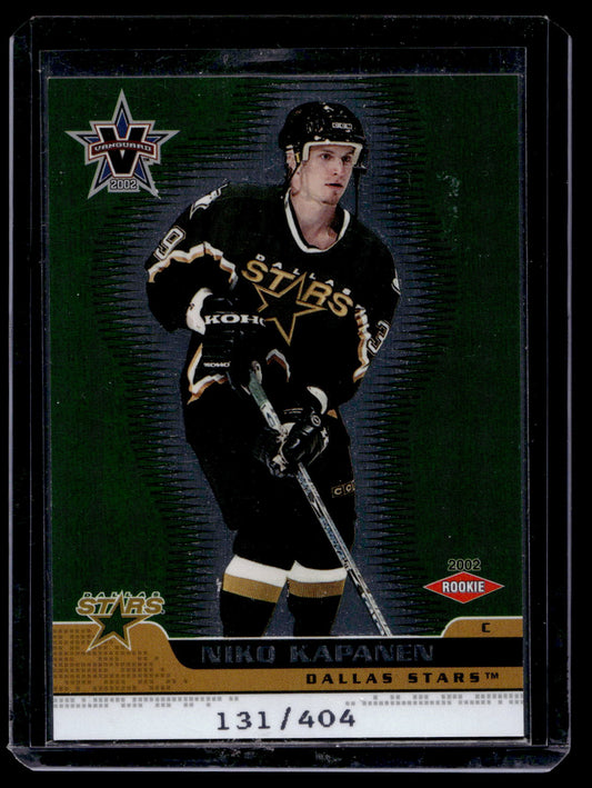 2001-02 Pacific Vanguard - Rookie - Niko Kapanen #108 /404 RC