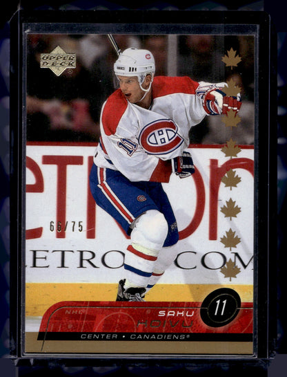 2002-03 Upper Deck Exclusives - Saku Koivu #96 /75