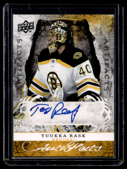 2008-09 Upper Deck Artifacts - Autofacts Tuukka Rask #AF-TR