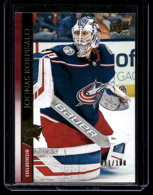 2020-21 Upper Deck -  UD Exclsuives - Joonas Korpisalo #308 /100