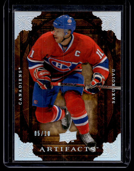 2008-09 Upper Deck Artifacts - Silver Spectrum - Saku Koivu #47 /10