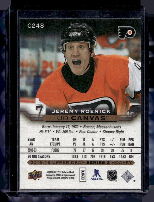 2015-16 Upper Deck - UD Canvas - Retired Stars - Jeremy Roenick #C248