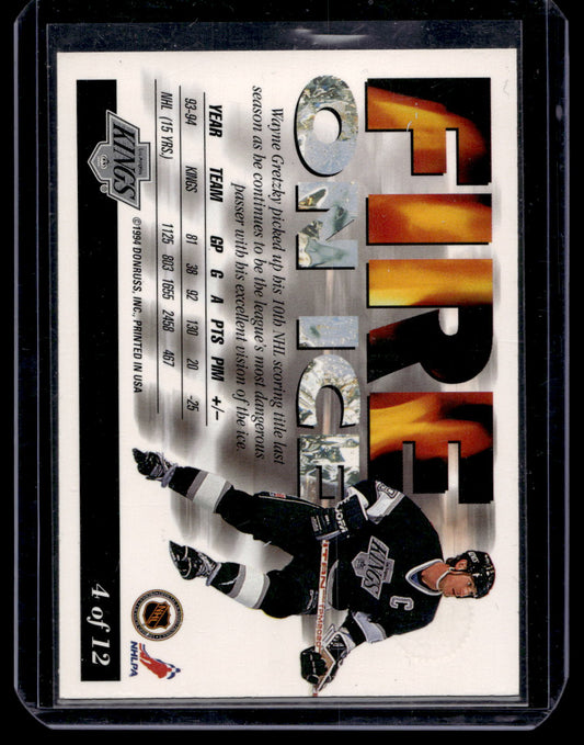 1994-95 Leaf - Fire on Ice - Wayne Gretzky #4