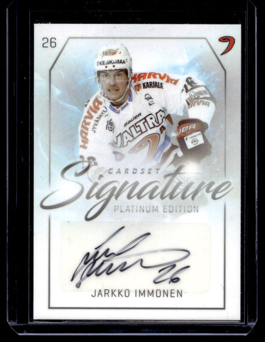 2018-19 Cardset Signature Platinum Edition - Jarkko Immonen /125