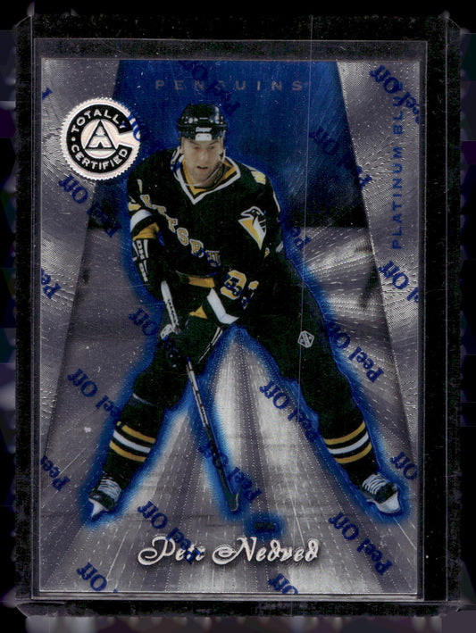 1997-98 Pinnacle Totally Certified - Executive Master Set - Platinum Blue - Peter Nedved #95 XXXX/3099