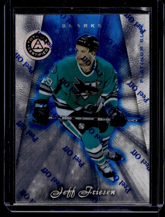 1997-98 Pinnacle Totally Certified - Executive Master Set - Platinum Blue - Jeff Friesen #81 XXXX/3099