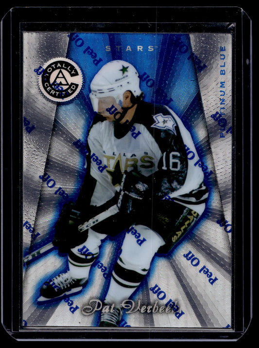 1997-98 Pinnacle Totally Certified - Executive Master Set - Platinum Blue - Pat Verbeek #111 XXXX/3099