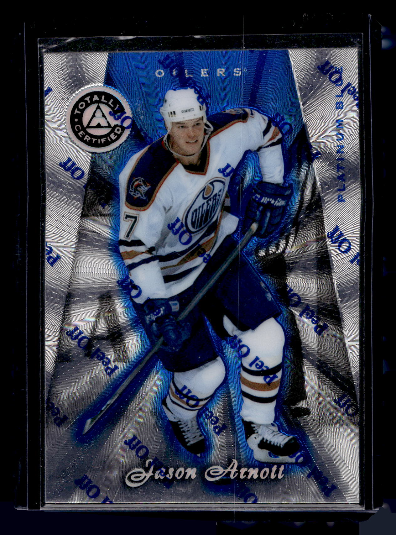 1997-98 Pinnacle Totally Certified - Executive Master Set - Platinum Blue - Jason Arnott #124 XXXX/3099