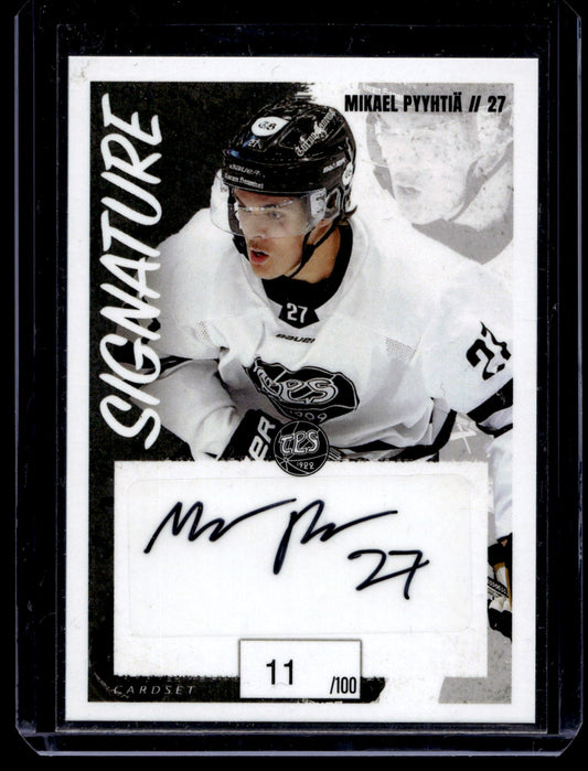 2022-23 Cardset Signature - Mikael Pyyhtia /100