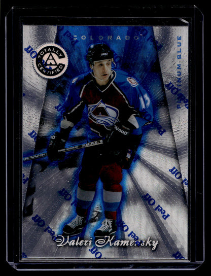 1997-98 Pinnacle Totally Certified - Executive Master Set - Platinum Blue - Valeri Kamensky #67 XXXX/3099