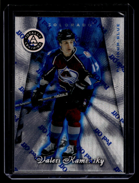1997-98 Pinnacle Totally Certified - Executive Master Set - Platinum Blue - Valeri Kamensky #67 XXXX/3099