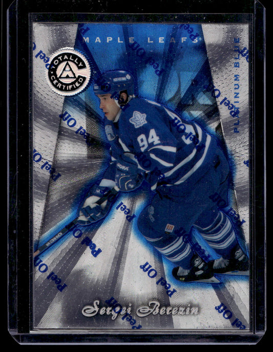 1997-98 Pinnacle Totally Certified - Executive Master Set - Platinum Blue - Sergei Berezin #127 XXXX/3099