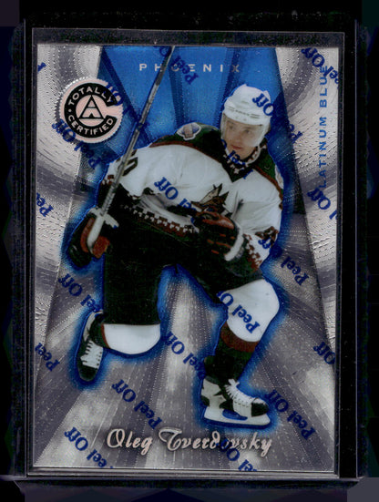 1997-98 Pinnacle Totally Certified - Executive Master Set - Platinum Blue - Oleg Tverdovsky #103 XXXX/3099
