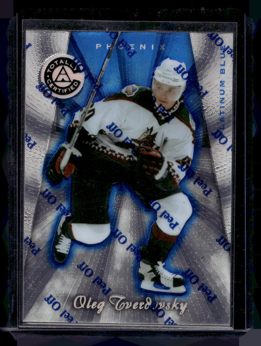 1997-98 Pinnacle Totally Certified - Executive Master Set - Platinum Blue - Oleg Tverdovsky #103 XXXX/3099